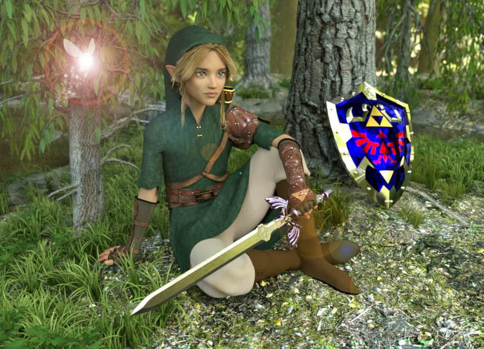 3D character portrait